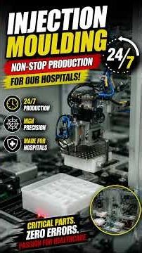 Precision Injection Molding Machine in Action #manufacturing #automation