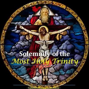 12K views · 3.1K reactions | HAPPY MOST HOLY TRINITY SUNDAY! Reflection AV. Full text in https://catholicsstrivingforholiness.org/solemnity-of-the-most-holy-trinity-glory-be-to-the-father-and-to-the-son-and-to-the-holy-spirit-av-summary-full-text/ AUDIO CREDIT AND SOURCE: Palestrina – Sanctus / Osanna I / Benedictus / Osanna II – Missa Sicut lilium inter spinas by The Tudor Consort is licensed under a Attribution 3.0 International License. | Catholics striving for Holiness | Facebook
