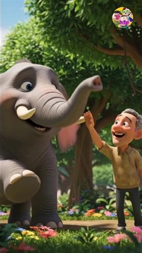 elephant and me song | cartoon video | shorts video | #cartoon