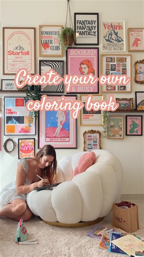 POV: you create a coloring book 🖍️🫶🏼 #coloringbook #tutorial #artist #ecommerce #coloring