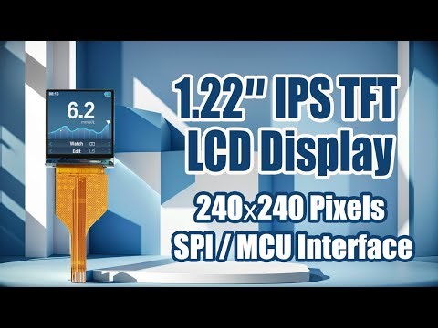 Square 1.22 inch 240x240 IPS TFT LCD Display 4-wire SPI ST7789