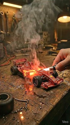Cutting a Toy Car in Half with a Mini Laser | Satisfying Precision ASMR