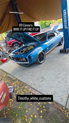 Timothy White on Instagram: "@mayne_designs brought me this beautiful 69 camaro for another collaboration we gunna get him wired up and fired up with the @american.autowire and @wiredbypsi harnesses and @vintageair_ ac gen 5 kit and some @autometerproducts invision dash this one's powered by a LT4 6l80e and its a statement piece for sure #69camaro #69 #chevy #lt4 #lt #6l80e #ltswap #ltswaptheworld #invision #autometer #autometergauges #psiconversions #psi #vintagair #vintageac #willwood #willwoo