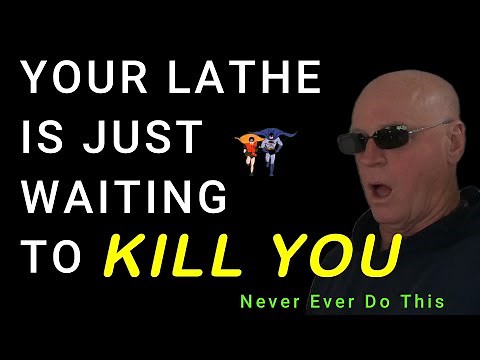 Lathe Safety - How to use emery cloth on a lathe and avoid potential injury. #lathe #lathemachine