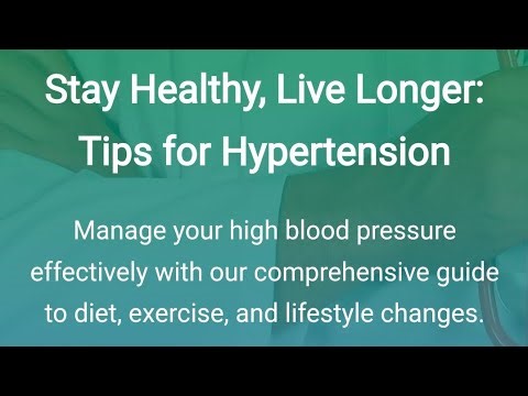 Healthy Living for High Blood Pressure | HTML CSS JavaScript Project