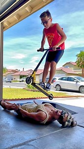 Look at him FLY 😮 Scooter jump. Please be advised that this page publishes videos that are intended for entertainment purposes only. This includes scripted dramas, satires, parodies, and magic tricks. Thank you for watching. | Getti