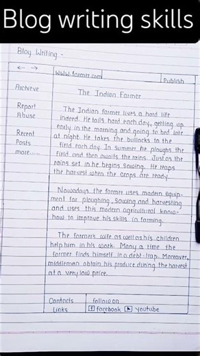 blog writing #maharashtraboard #english #12thboard #englishwritingskill #exam