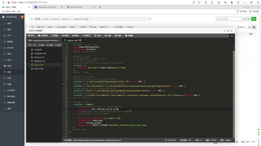 bt宝塔面板安装grav cms  教程及404 解决办法