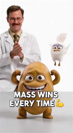 Do Heavy Things Fall Faster? Potato Test 😳 (Oops Science!) #funnyscience #professoroops