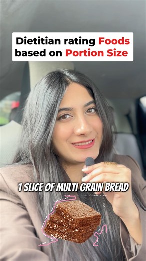 Rating foods based on portion size