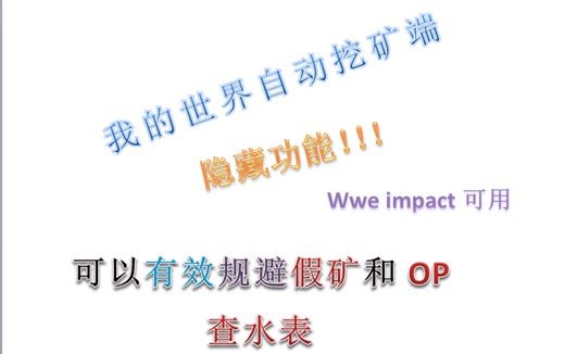 【我的世界】自动挖矿竟然还有这种隐藏功能，可以规避假矿和别人看出你在开挂！