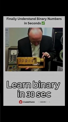 0s & 1s Explained in 30s ⚡| Binary Code Made Easy #shorts #youtubeshorts #viral