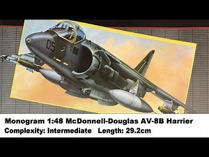 Monogram 1:48 McDonnell-Douglas AV-8B Harrier Kit Review