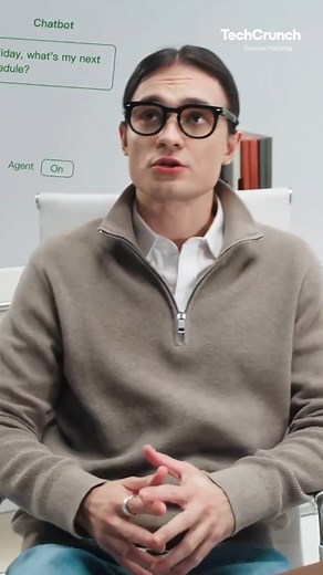 TechCrunch on Instagram: "Walk up to someone wearing a pair of Halliday’s smart glasses, and you might not notice they’re looking at smartphone notifications, live language translations, or advice from an AI assistant. The only giveaway is the tiny green dot of light on their eyeball. Wearables startup Halliday launched a pair of smart glasses at #CES2025 that projects a 3.5-inch round display into your line of sight."