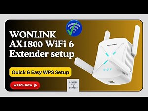 How to setup the WONLINK WiFi 6 Extender Using WPS Button | Easy Step-by-Step Guide