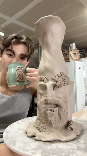 Trynna to make Treebeard proud #sculpture #lotr