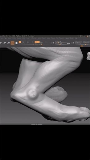 Werewolf Creature Sculpt in ZBrush | Monster Character Sculpting Timelapse #shorts