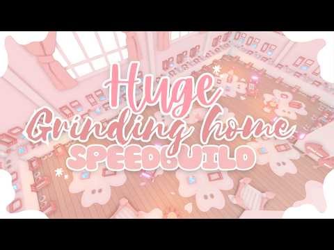 °𑣲 Huge Coquette Grinding Home Speedbuild! Cute Glitch House Build 🌸♡ | Adopt me! Roblox 𝜗𝜚. ݁₊