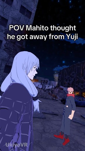 Mahito tries to hide from Yuji #jjk #jujutsukaisen #anime