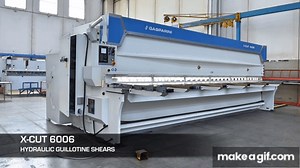 Automatic sheet metal stacker for guillotine shear on Make a GIF
