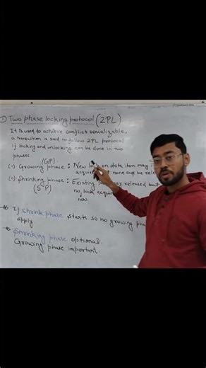 Two Phase Locking Protocol #computerscience #databaseconcepts