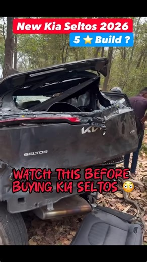 All-new 😳Kia Seltos 2026 facelift Accident claimed 5 in BNCAP #kiaseltos #kia #caraccident #safety