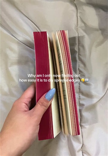 Easy DIY Sprayed Edges for Books