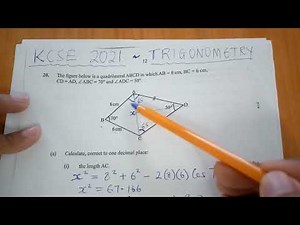 KCSE 2021 - TRIGONOMETRY