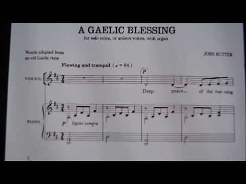 A Gaelic Blessing Piano Accompaniment