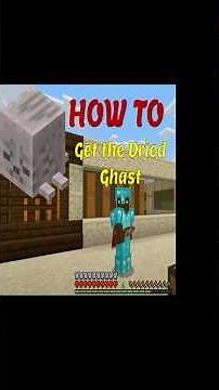 HOW TO get the Dried Ghast in Survival Minecraft #minecraft #minermom #howto