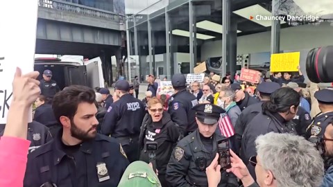 Nine arrested at New York Tesla dealership as anti-Musk protests break out