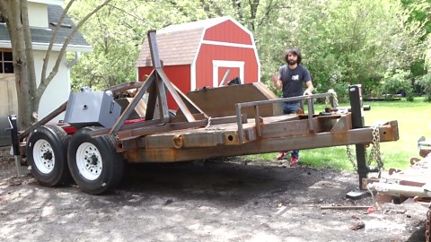 Paint and Wiring Prep - Urban Logging Trailer Build Pt 9
