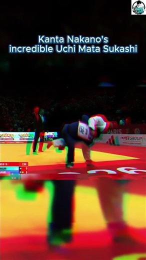 Power and Precision: Kanta Nakano's Incredible Uchi Mata Mastery! 💥 #shorts #judo