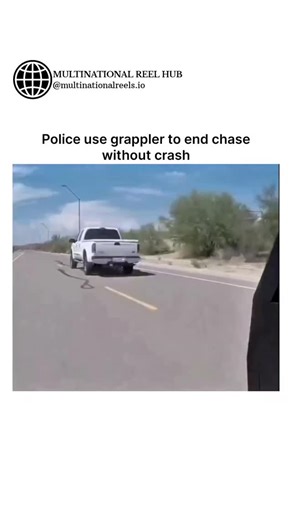 🥊 COMBAT SPORTS HUB on Instagram: "Officers deploy a specialized “grappler” device to safely bring a fleeing vehicle to a complete stop after the driver repeatedly refused to pull over when instructed. The grappler is designed to wrap securely around a vehicle’s rear wheel, locking it in place so the car can no longer accelerate or escape. Unlike traditional high-risk tactics such as roadblocks or PIT maneuvers, this system allows officers to gradually slow the vehicle while minimizing danger t