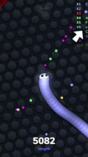 slither.io: free 5k points giveaway. #gaming #shortsfeed #games #gameplay #snakegame #shorts #short