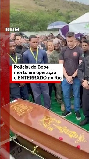 Policial do BOPE morto em operação é enterrado no Rio de Janeiro