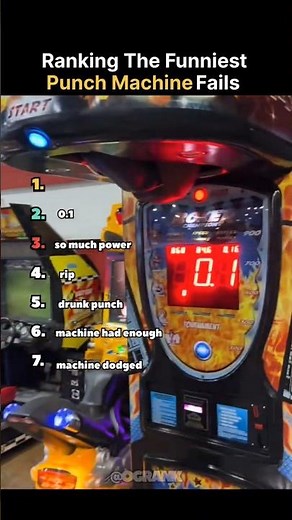 Ranking The Funniest Punching Machine Fails