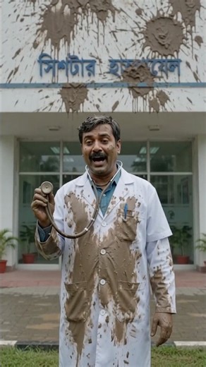 Funny hospital mud game #mudfight #medicalcomedy #viralfunny