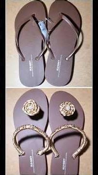 FLIP FLOPS DECORATION DIY IDEAS MAKEOVER LUXURY SANDALS, SANDALIAS DECORADAS CHANCLAS CHANCLETAS