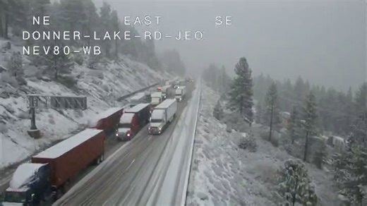 California Storm Watch: Eastbound I-80 traffic released at Nyack