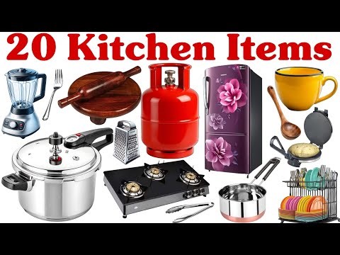 20 किचन के सामान के नाम | Kitchen Items Name in Hindi and English | रसोई के सामान के नाम सीखें