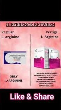 Difference Between Regular L-Arginine & Vestige L-Arginine ##8328098912#