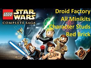 LEGO Star Wars: The Complete Saga - Droid Factory - All Minikits + Red Brick Character Studs
