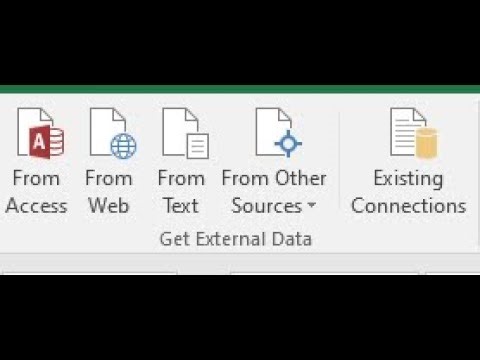 Excel Me From Access/Web/Text/Other Source Kaise use kare?