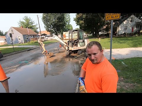 Water main break repair..... and repair again!