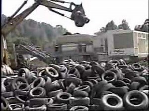 HogZilla Tub Grinder Processing Tires