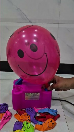 Inflating and deflating of big smile balloon#asmr #balloon #poppballons #toys #picoballoon