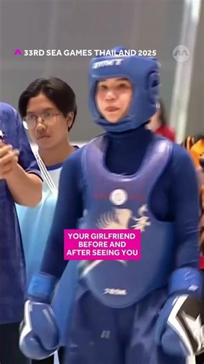 Your girlfriend before and after seeing you 👀 | SEA Games 2025