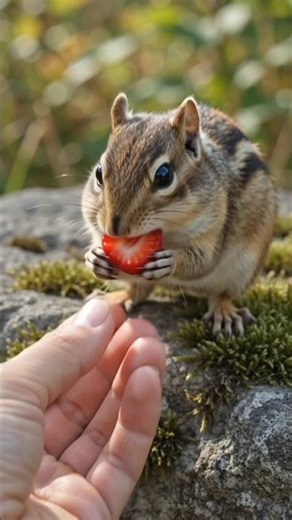Feeding My Chipmunk Friend 🐿️ | Cute & Relaxing ASMR