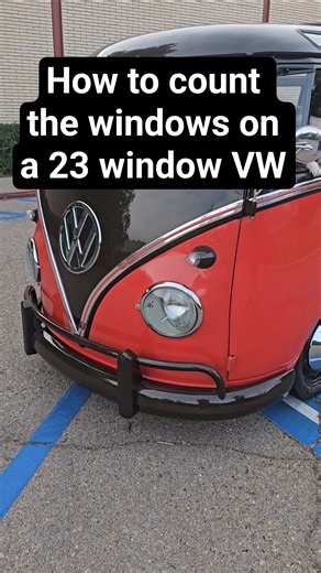 23 Window VW bus: how to count the windows